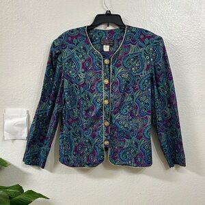 Special Thyme Women Long Sleeve Shirt  Vintage paisley Stunning Size: 20W